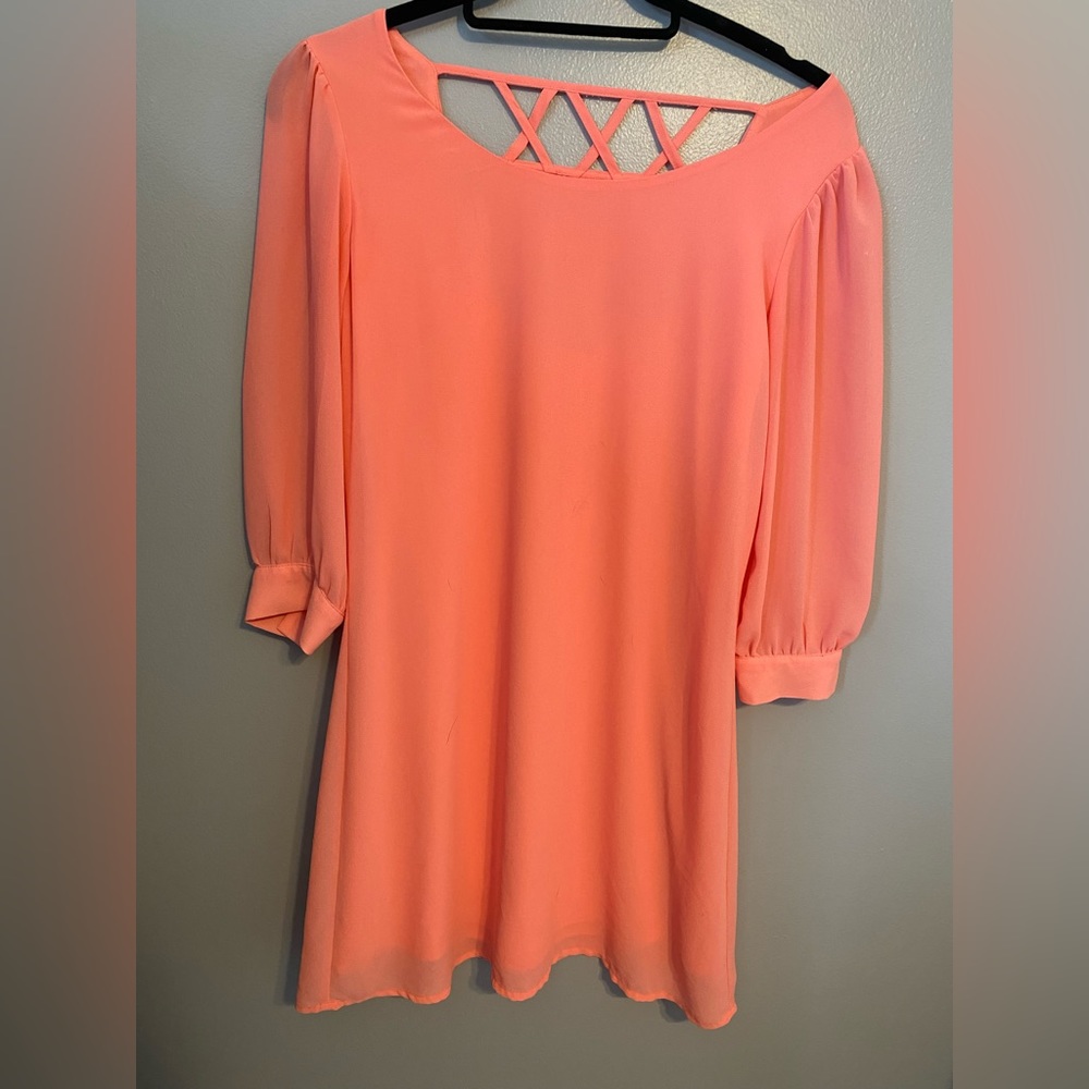 Size small peach/coral dress